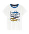 Camiseta manga corta infantil para niño blanco MARSHMALLOW