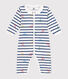 Pijama de algodón sin pies con cuello París para bebé