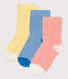 Lote de 3 pares de calcetines de niña