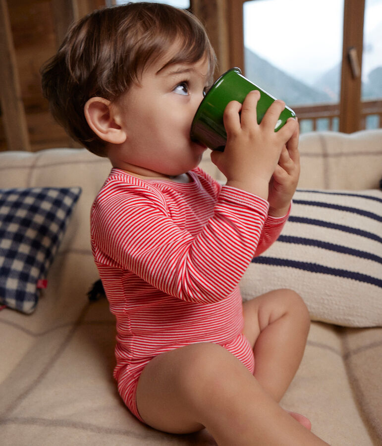 Juego de 3 bodis de algod&oacute;n de manga larga con abetos para beb&eacute; variante 1