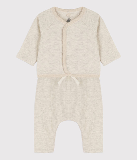 Conjunto de 2 piezas de algodón acolchado para bebé beige MONTELIMAR CHINE