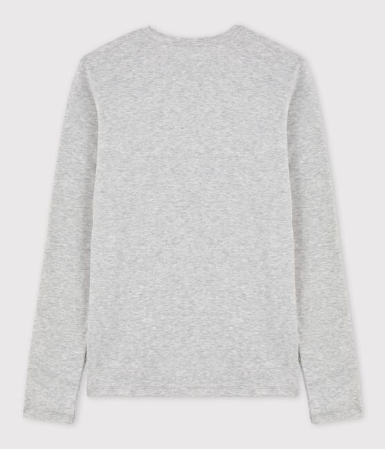 Camiseta icónica de punto «cocotte» de algodón de mujer gris BELUGA CHINE