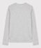 Camiseta icónica de punto «cocotte» de algodón de mujer gris BELUGA CHINE