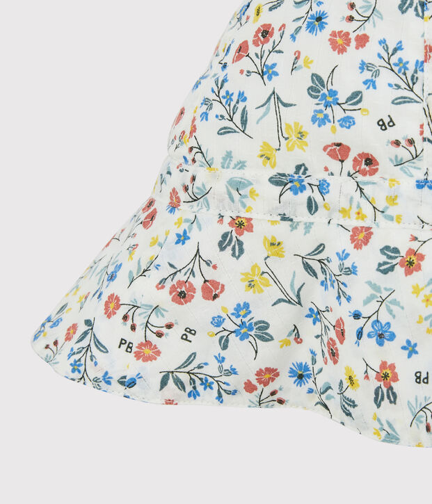 Capelina de popelina de ni&ntilde;a blanco/multicolor