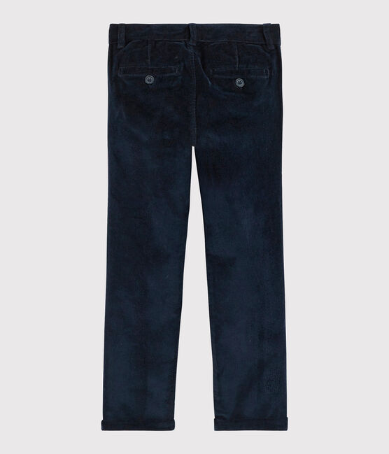 Pantalón de terciopelo para niño azul SMOKING