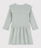 Vestido de lana y algodón para bebé niña gris BELUGA CHINE