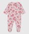 Pijama de túbico con estampado de flores para bebé rosa JOLI/blanco MULTICO