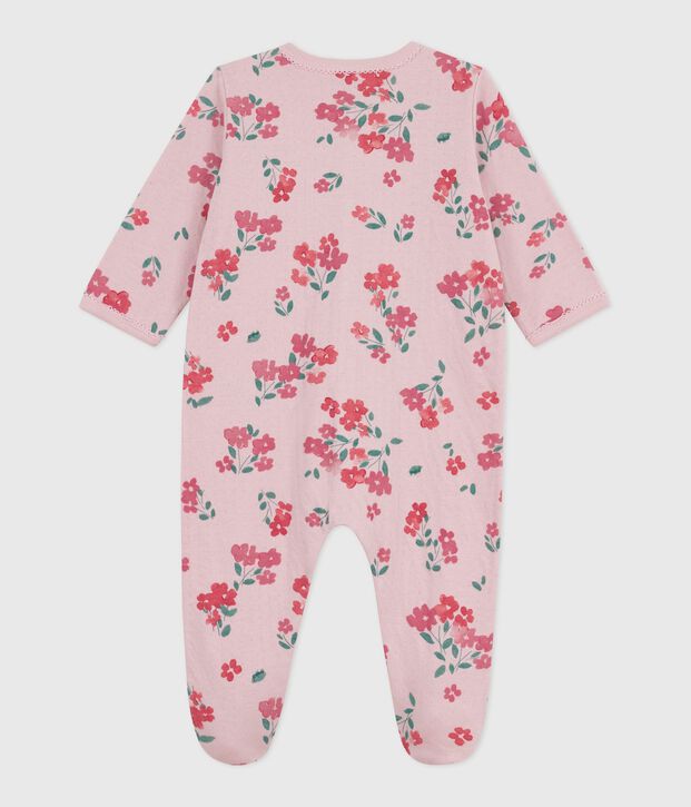 Pijama de t&uacute;bico con estampado de flores para beb&eacute; rosa/multicolor