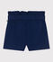 Shorts infantiles de algodón liso azul MEDIEVAL