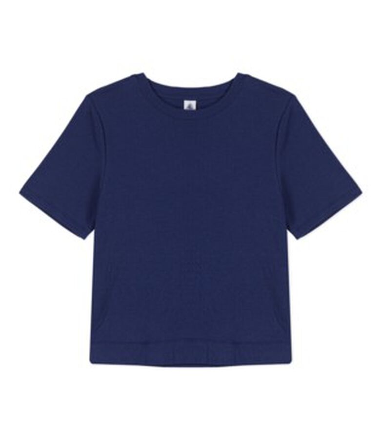 Camiseta LE BOXY de algod&oacute;n para mujer azul