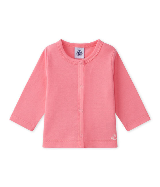 Cárdigan para bebé niña rosa PETAL