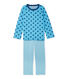 Pijama de túbico estampado / de rayas para niño