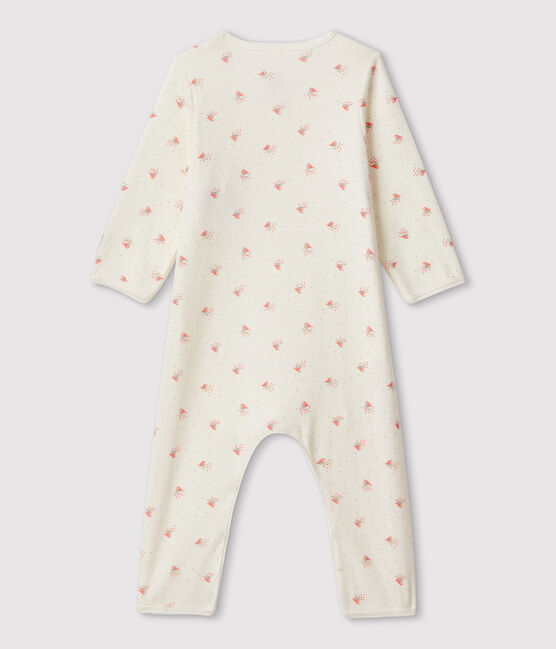 Bodyjama sin pies de bebé de algodón ecológico blanco MARSHMALLOW/blanco MULTICO