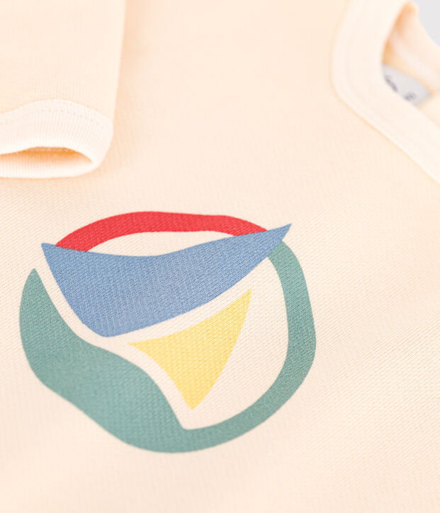 Sudadera de felpa para beb&eacute; crudo