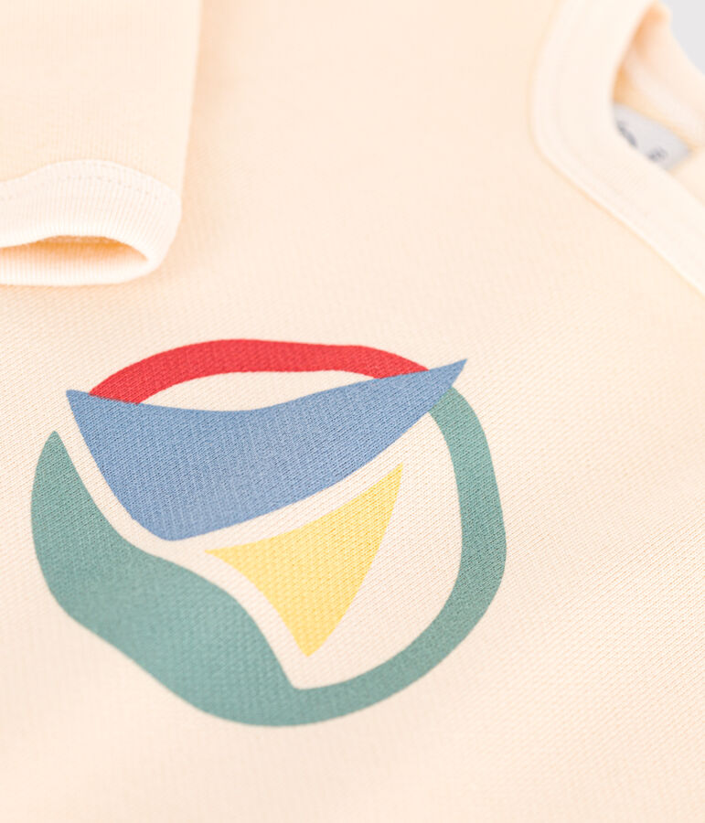 Sudadera de felpa para beb&eacute; crudo