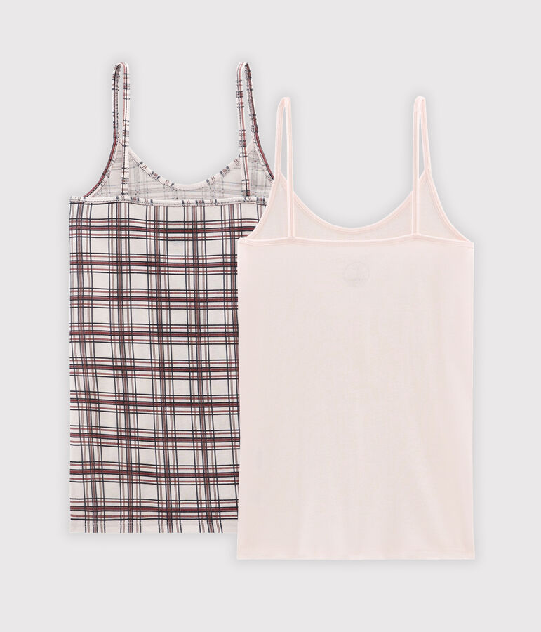 Juego de 2 camisas con tirantes para mujer multicolor