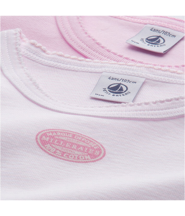 Lote de 2 camisetas mil rayas para ni&ntilde;a lote .