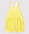 Peto corto de mil rayas de bebé niña amarillo SHINE/blanco MARSHMALLOW