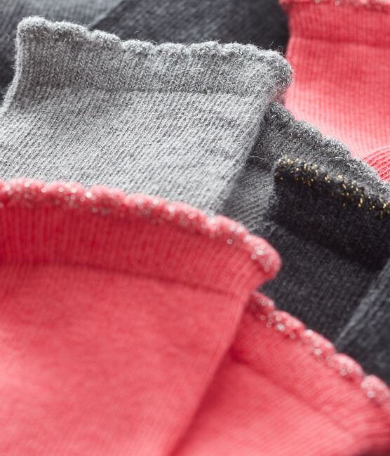 Lote de 5 pares de calcetines básicos para bebé niña variante 2