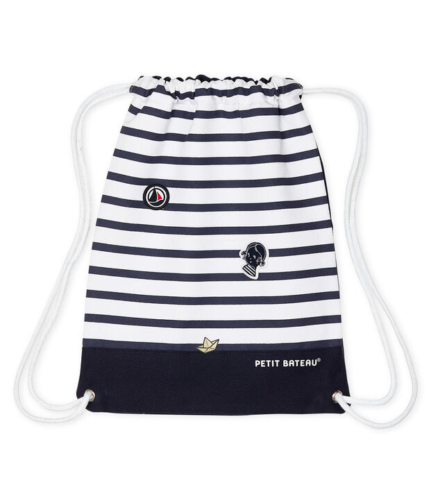 Mochila azul/blanco