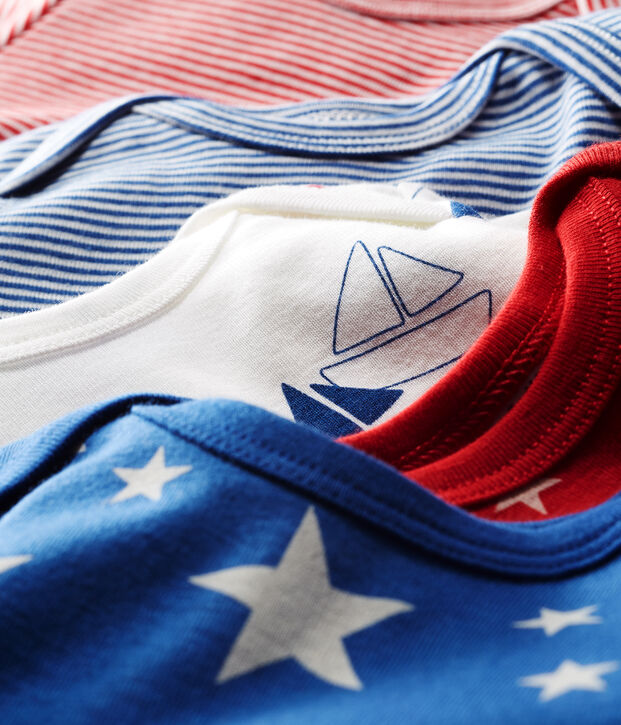 Lote de 5 bodis manga corta para beb&eacute; ni&ntilde;o multicolor