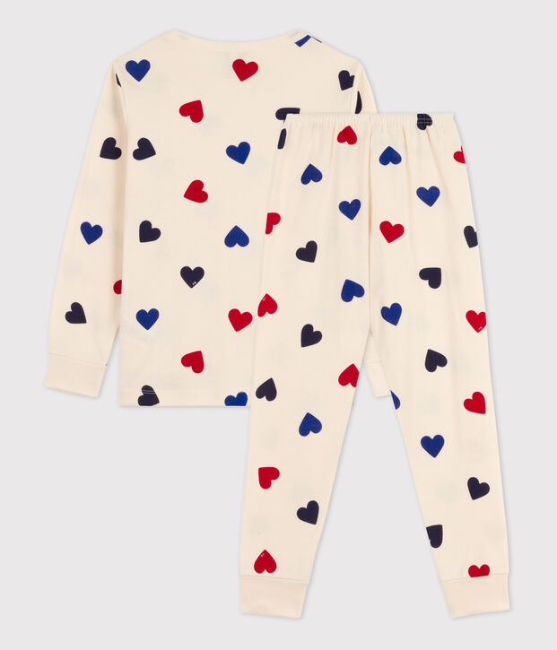 Pijama de algod&oacute;n para ni&ntilde;o/ni&ntilde;a crudo/multicolor