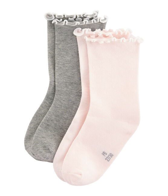 Juego de 2 pares de calcetines infantiles para niña variante 2