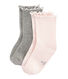 Juego de 2 pares de calcetines infantiles para niña