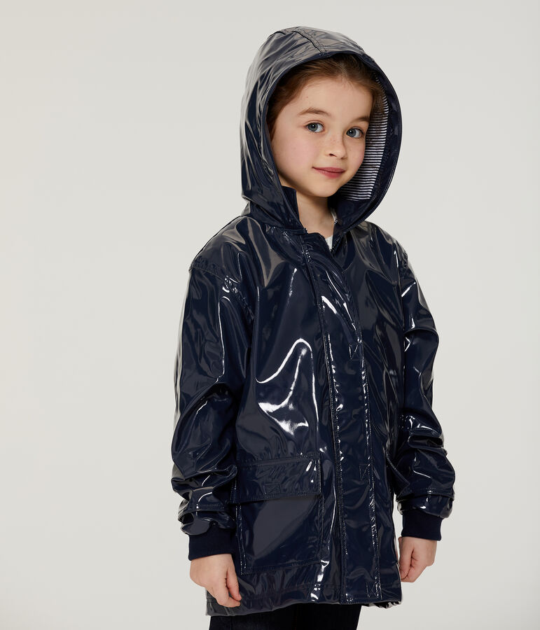 Impermeable reforzado para ni&ntilde;a azul