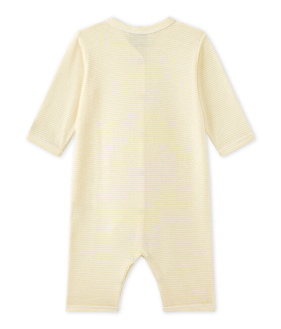 Pijama sin pies milrayas para bebé niña amarillo TEMPETE/blanco MULTICO
