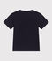 Camiseta de jersey ligero para niño azul SMOKING/blanco MARSHMALLOW