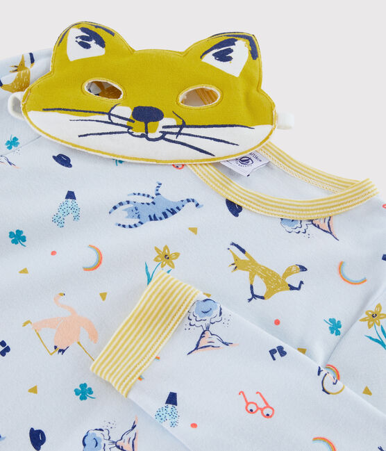 Pijama de disfraz de zorro para niño pequeño de punto azul FRAICHEUR/blanco MULTICO