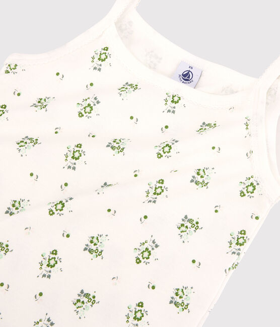 Camiseta de tirantes L'ICONIQUE de algodón para mujer blanco MARSHMALLOW/blanco MULTICO