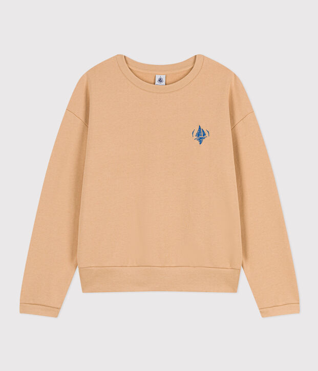 Sudadera de felpa para mujer beige