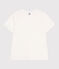Camiseta Recta de algodón liso para mujer blanco MARSHMALLOW