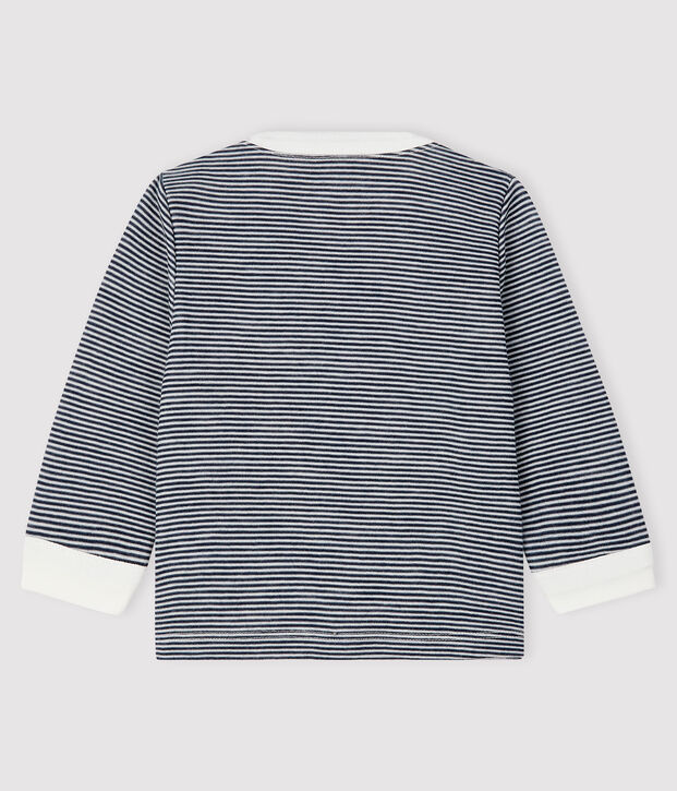 Camiseta para beb&eacute; ni&ntilde;o azul/blanco