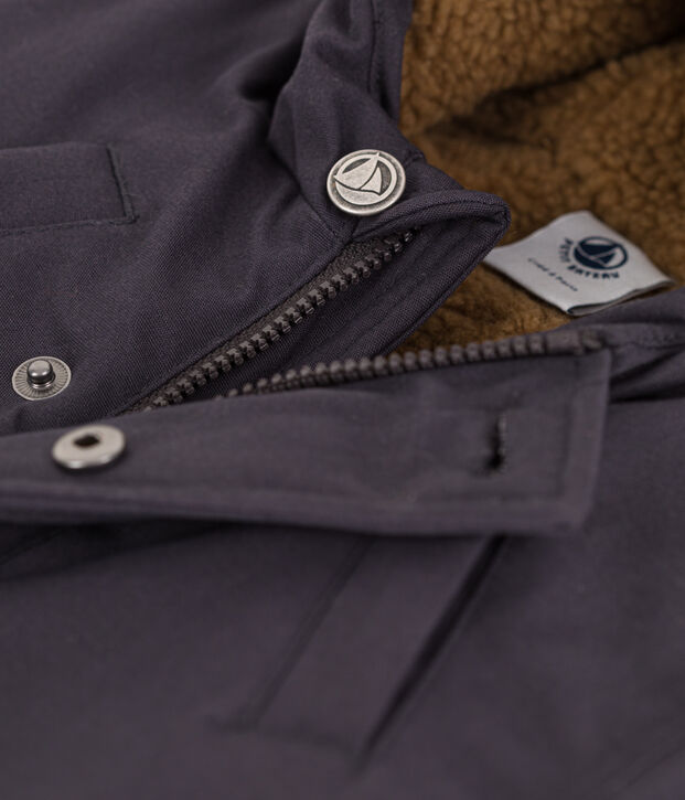 Parka hidr&oacute;fuga para beb&eacute; gris