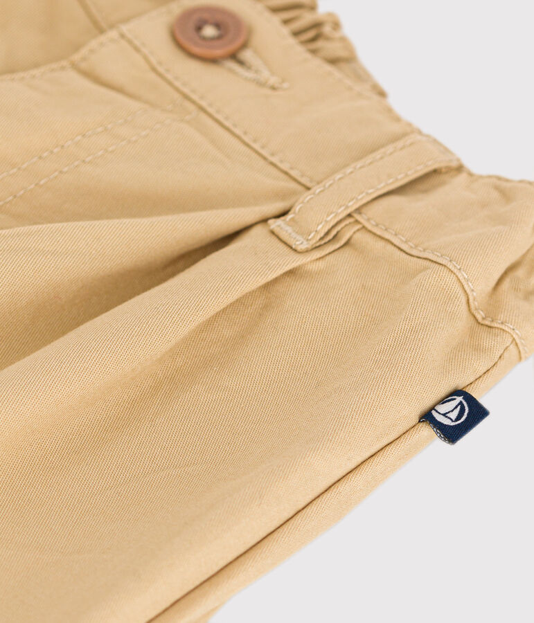 Pantal&oacute;n de sarga para beb&eacute; beige