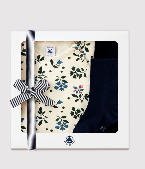 Estuche de regalo con vestido y leotardos para niña variante 1