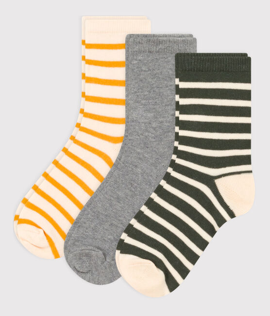 Juego de 3 pares de calcetines a rayas de niño variante 1
