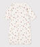 Mono saco de algodón estampado para bebé blanco MARSHMALLOW/blanco MULTICO