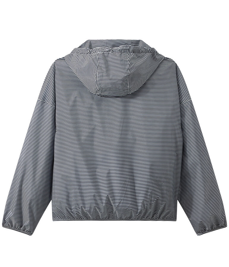 Cortavientos corto unisex azul/blanco