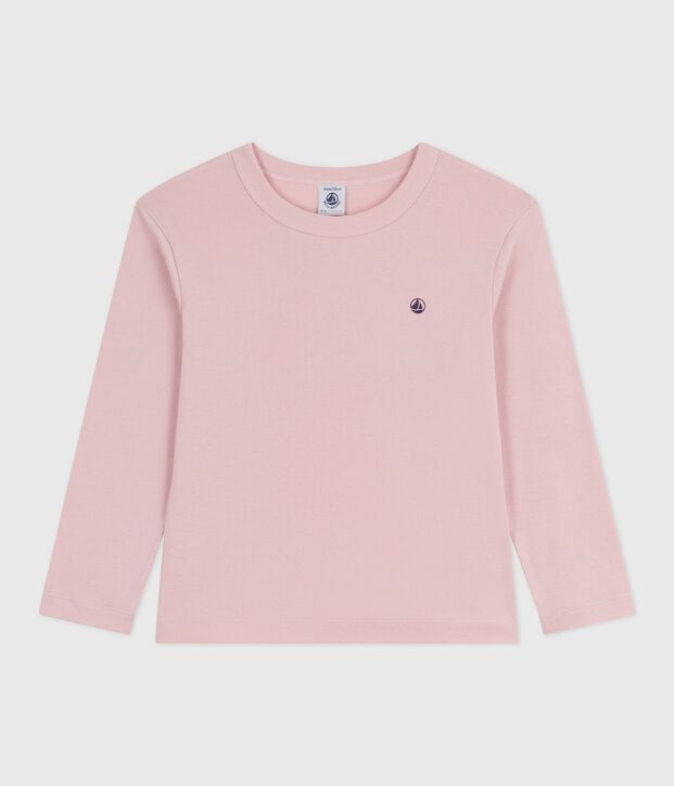 Camiseta infantil lisa de algod&oacute;n de manga larga JOLI