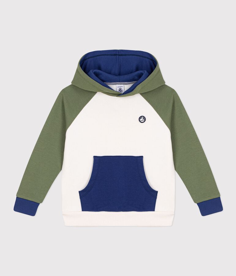 Sudadera infantil de algod&oacute;n con capucha MILK/ MULTICO