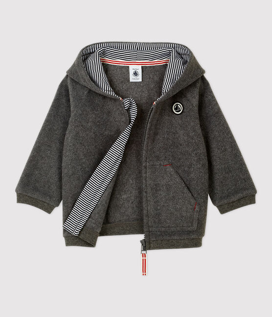 Sudadera de tejido polar de bebé. gris SUBWAY CHINE