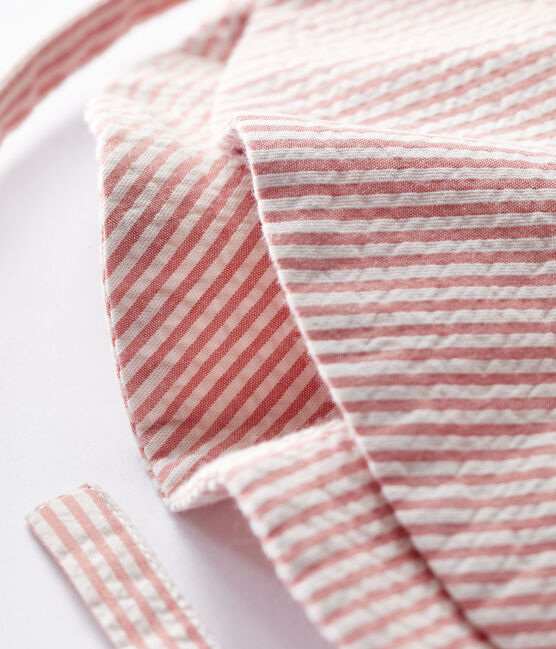 Capelina de milrayas de bebé. rosa PAPAYE/ MARSHMALLOW