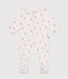 Pijama de algodón con estampado de flores para bebé