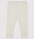 «Legging» de punto 1 x 1 liso para bebé niña.