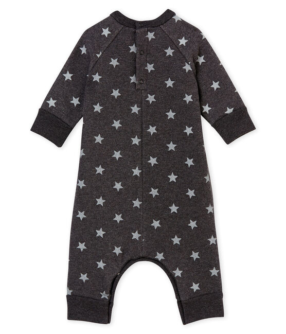 Pelele largo estampado para bebé niño negro CITY/gris GRIS