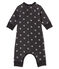 Pelele largo estampado para bebé niño negro CITY/gris GRIS